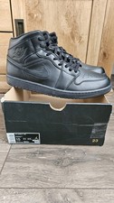 Nike Air Jordan 1 Triple Black Deadstock Mens Size 14