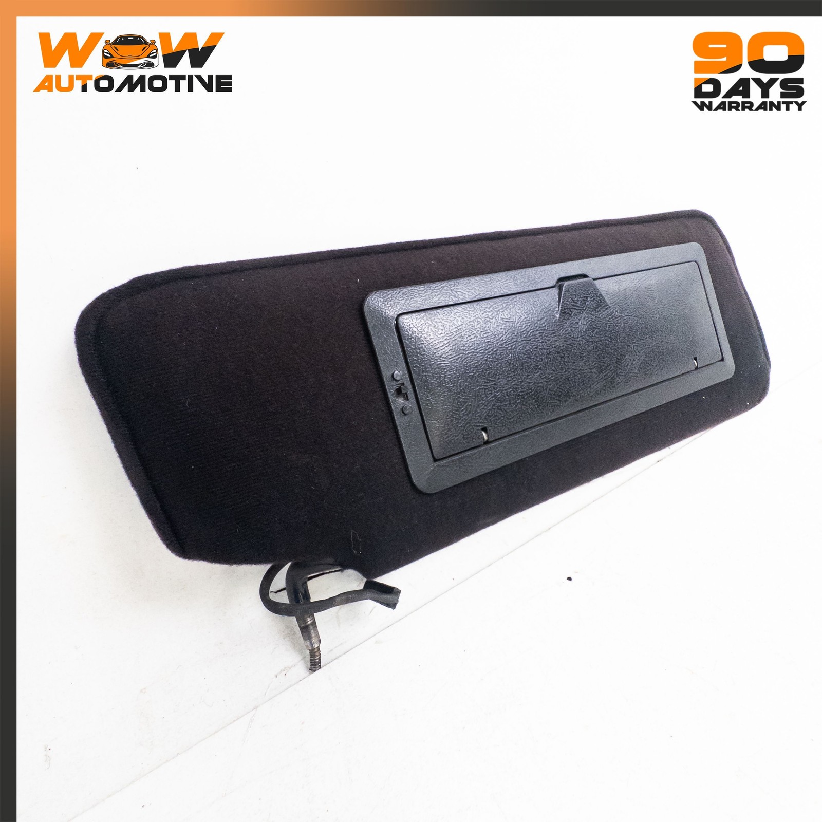 84-96 CHEVROLET CORVETTE C4 FRONT RIGHT LEFT SUN VISOR PAIR MIRROR BLACK SET OEM