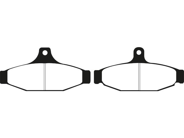 For 1993-1994 Aston Martin Virage Brake Pad Set Rear EBC 18346BYFF Volante