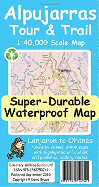 Alpujarras Tour and Trail Map by David Brawn (Sheet map)