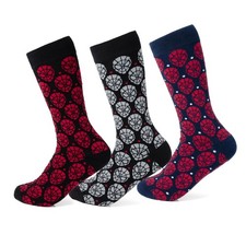 Marvel Spider-Man Dot Men's 3 Pack Crew Socks