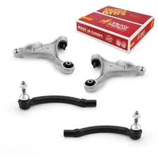 Front Lower Control Arm & Outer Tie Rod End Kit for 01-07 Volvo S60 03-07 V70