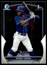 2023 Bowman Chrome Prospect Ronny Simon Tampa Bay Rays #BCP112