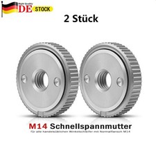 2x M14 Schnellspannmutter Schraube für Bosch Metabo Makita Winkelschleifer Flex~