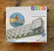 Intex Lounge 18 Pocket Suntanned Inflatable Float Pool Summer