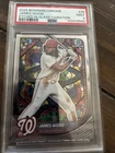 2025 Bowman Chrome - James Wood #29 Etched in Glass Variation Rookie PSA 9