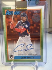 2025 Topps Update - 1990 Topps Baseball  Cam Smith Auto RC /25 ON CARD