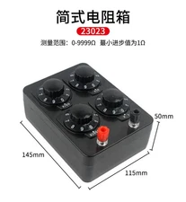 ONE PRECISION VARIABLE/ DECADE RESISTOR RESISTANCE BOX 0-9999 ohm NEW