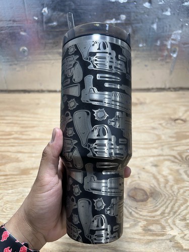 Stanley 40oz Custom Tumbler Black See Photos - Picture 5 of 19