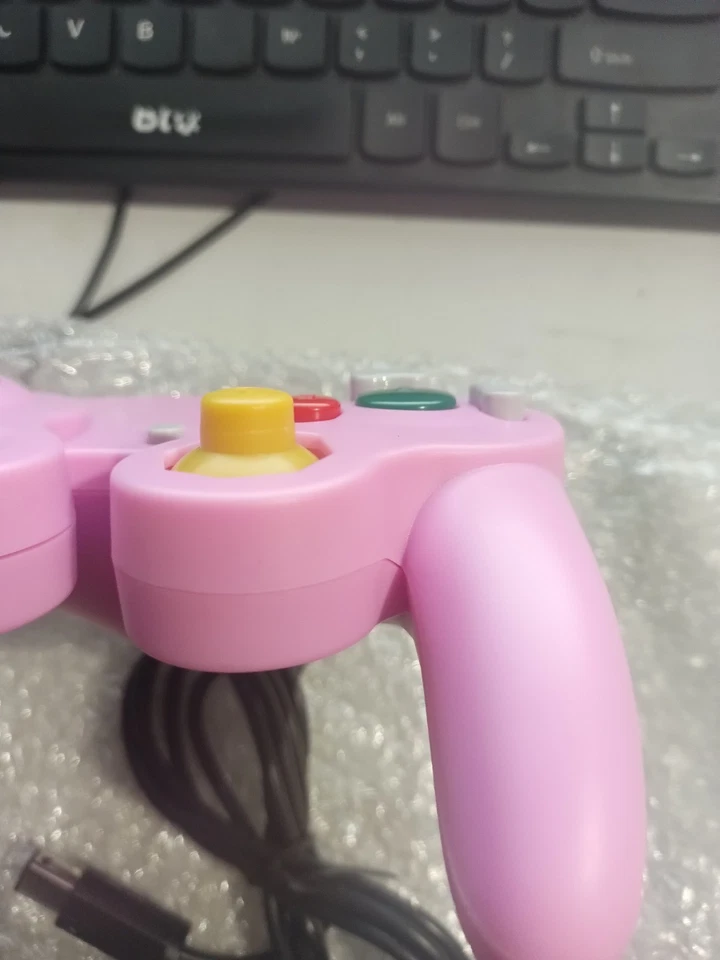 Pink Gamecube Controller With Rumble - GCN NGC Game Cube Gamepad Game Pad - Image 3 of 4