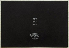 BENTLEY ARNAGE T Car Sales Leaflet Brochure 2001