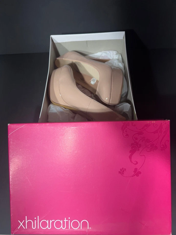 Xhilaration Sae Fawn charol aguja punta redondeada EE. UU. para mujer talla 7,5 Foto 3 de 4