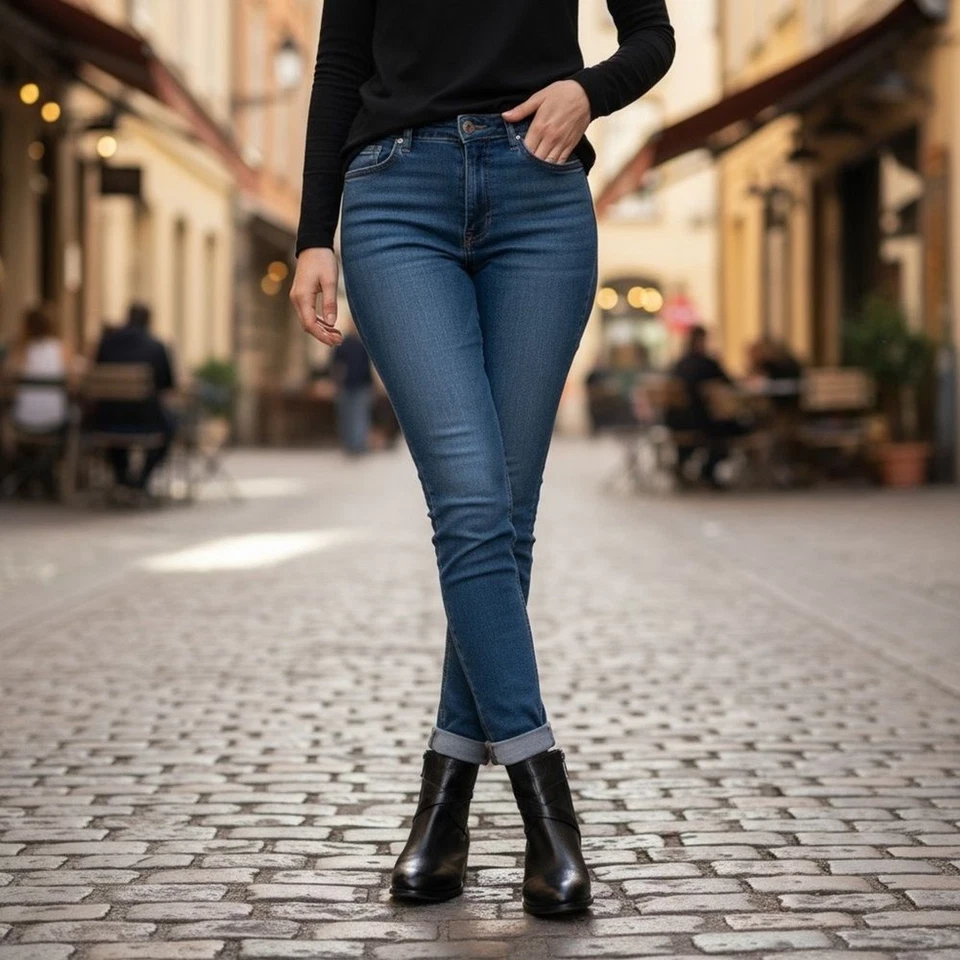 C. Wonder by Christian Siriano 黑色皮革短靴 — 第 3/4 张图片