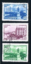 Russia 1948 Sverdlovsk Full set of 3 Sc 1307-1309, Mi 1298-1300