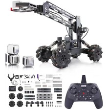 VANLINNY Robotic Arm Kit, DIY Engineering Educational Medium, 1 black