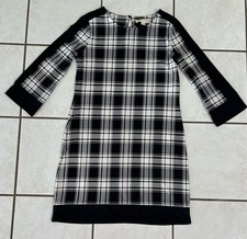 Mickle Kors Dress Medium black and white long sleeve geometric print