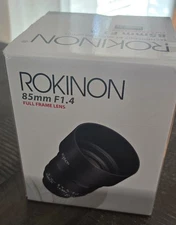 Rokinon 85mm f1.4 Full Frame Lens nikon 