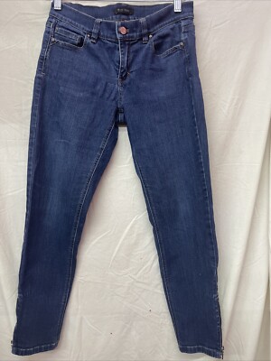 White House Black Market Jeans Ankle Zipper-size