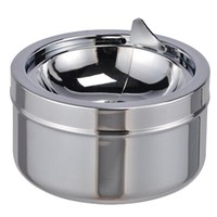 1X Aschenbecher Mit Deckel Windascher Klappdeckel Windaschenbecher Metall Chrom