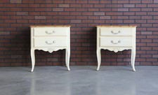 Nightstands ~ Bedside Chest ~ Country French Night Tables by Ethan Allen~A Pair