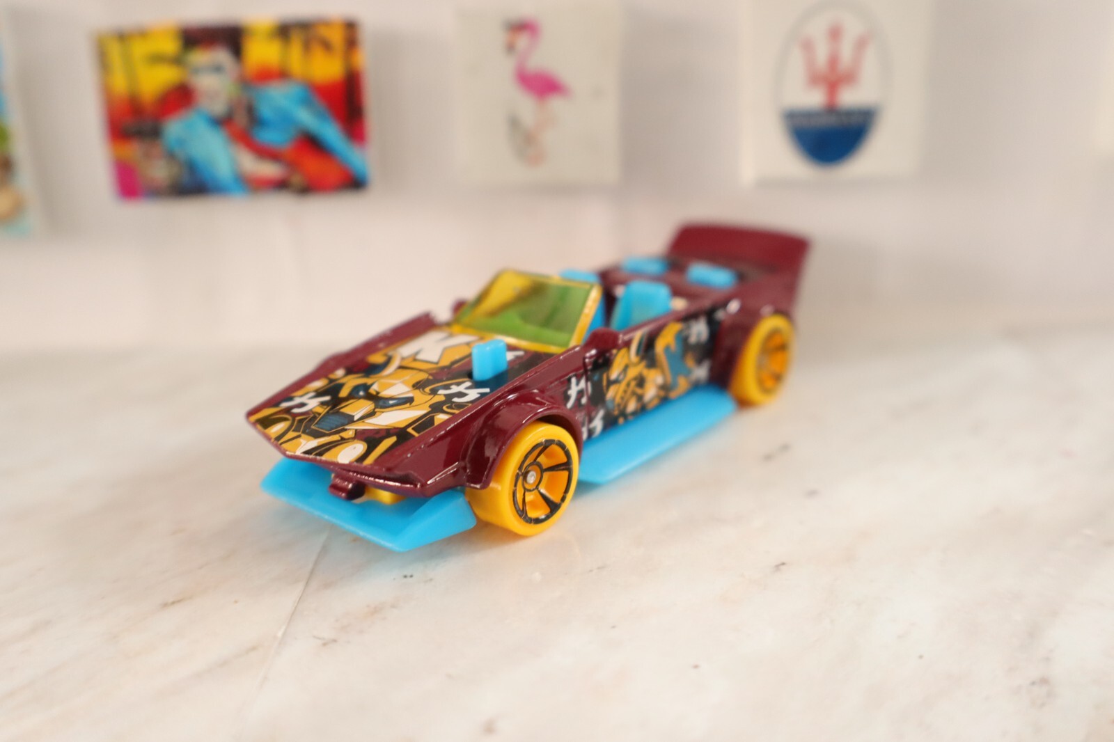 ✅ Hot Wheels 2023 Track Manga Oxblood #15 HW Art Cars
