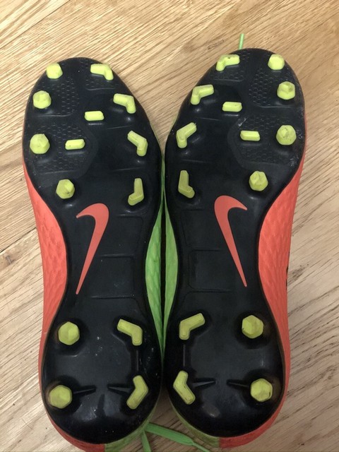 Nike HYpervenom 2016 NikeSkin Indoor Shoes Green Orange Boys 7.5 | eBay