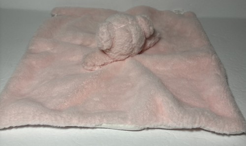 Mudpie Plush Teddy Bear Pink Lovey Security Blanket Stuffed 13 inch SUPER SOFT - Picture 4 of 16