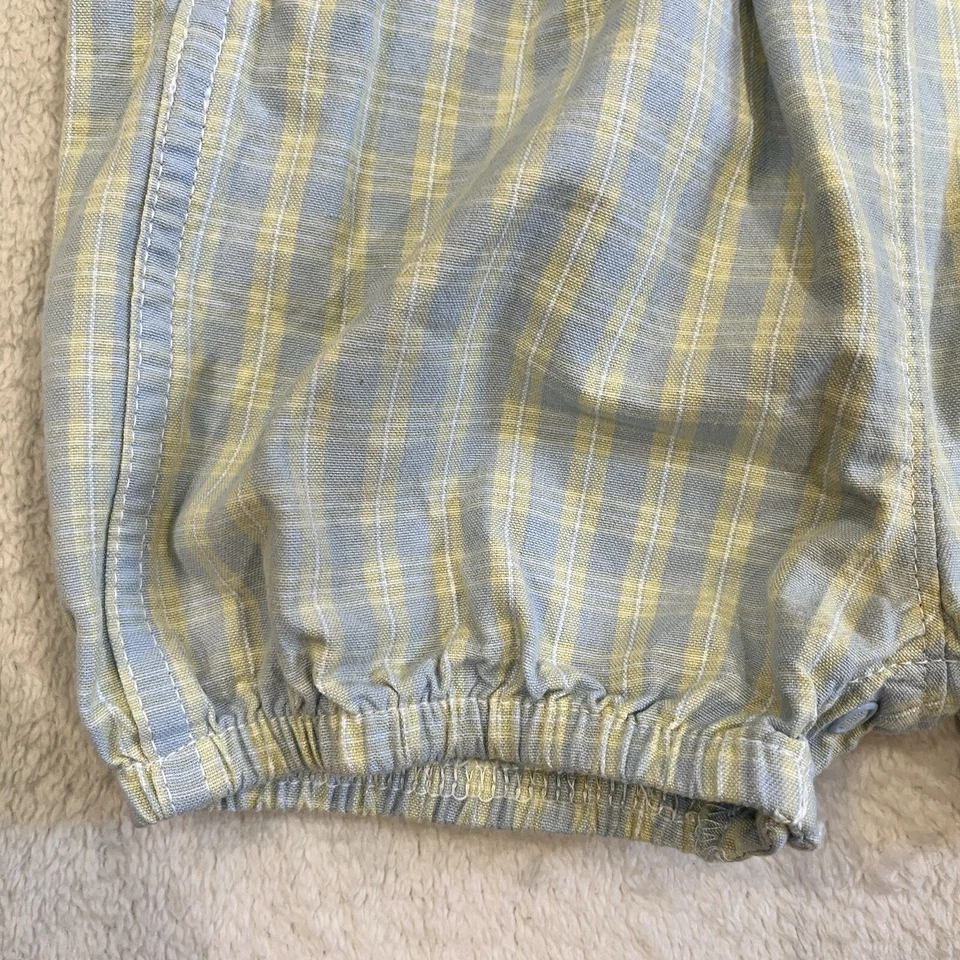 90s Vintage Osh Kosh Bubble Romper Kids Overalls Size 3-6 M Embroidered Logo - Image 2 of 4