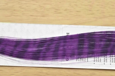 JANET COLLECTION Clip-In 18" Hair Extensions Purple Animal Print Emo Scene Extension Rave Zebra