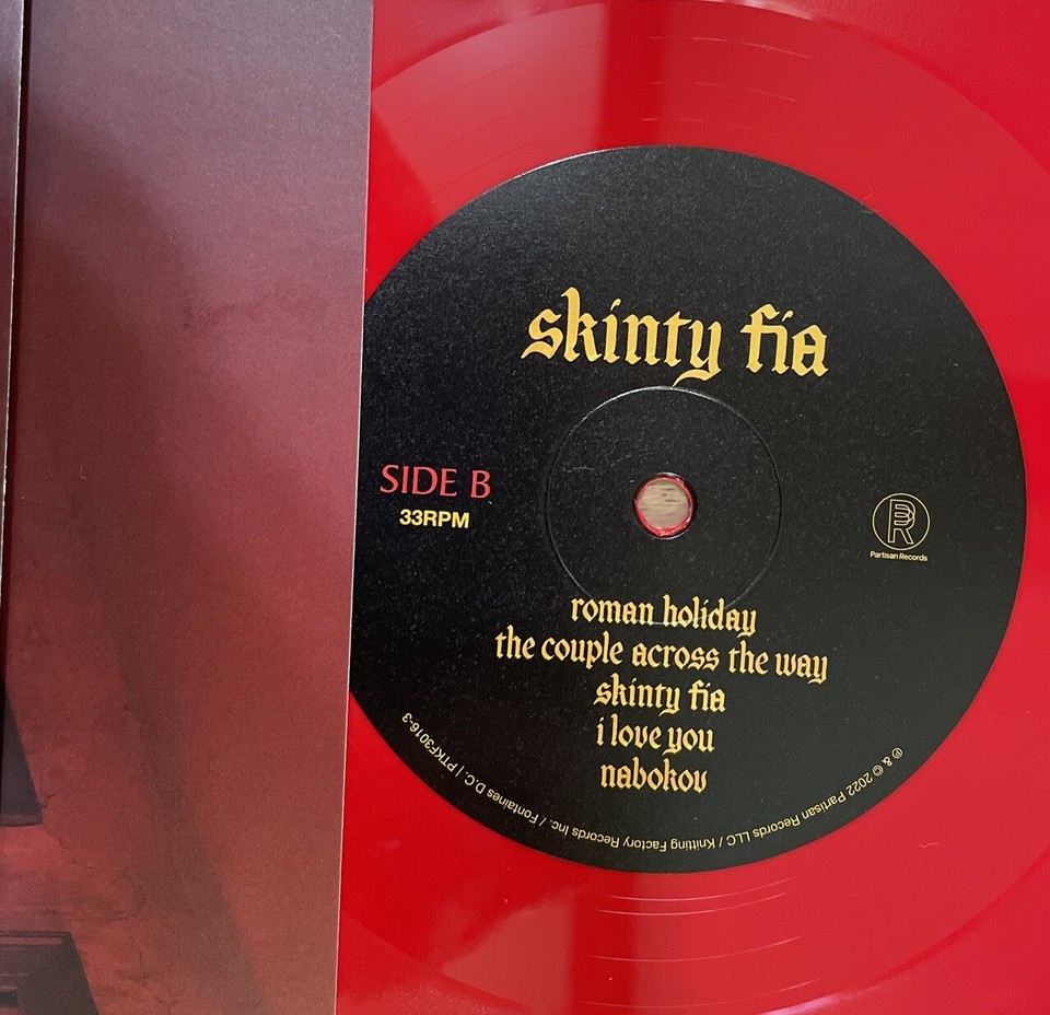 Fontaines DC Skinty Fia Exclusive Limited Transparent Red Colored Vinyl