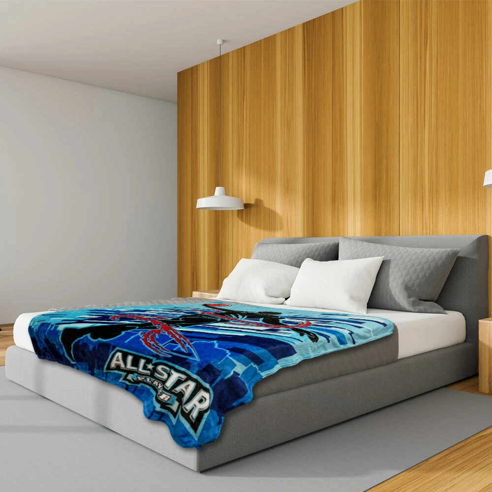 Basketball Plush Blanket 50x60 Basketball All Star Blanket Kid Throw Blanket