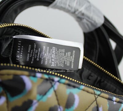 NWT Ted Baker Quiltoe Leopard Quilted Backpack - Vacation  display picture 1