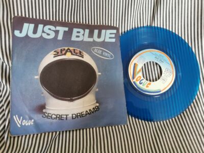 Space: Just Blue * Secret Dreams / Vogue 45 Tours rpm blau Vinyl Frankreich sehr guter Zustand + 