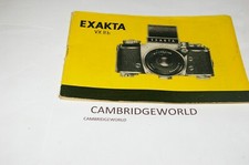 EXAKTA VXIIB CAMERA INSTRUCTION MANUAL GUIDE USERS BOOK NEW GENUINE ORIGINAL
