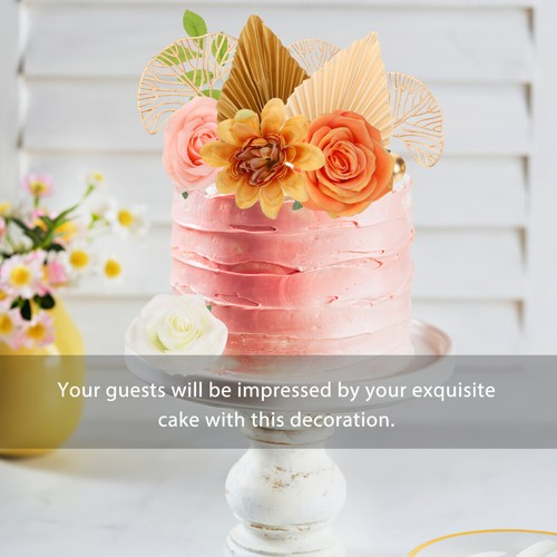 Leaves Cake Decoration Baby Shower Cake Decoration Party Cake Decoration - 第 4/12 張圖片