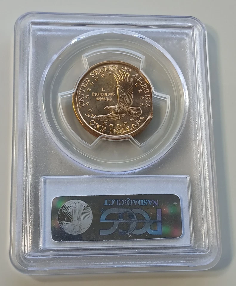 2000 P Sacagawea 6% Straight Clip Error Dollar PCGS MS67 GEM - Image 2 of 4