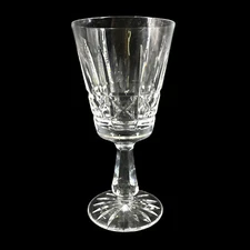 Vintage Signed WATERFORD Crystal ROSSLARE 6" Claret Wine Goblet Stem Glass