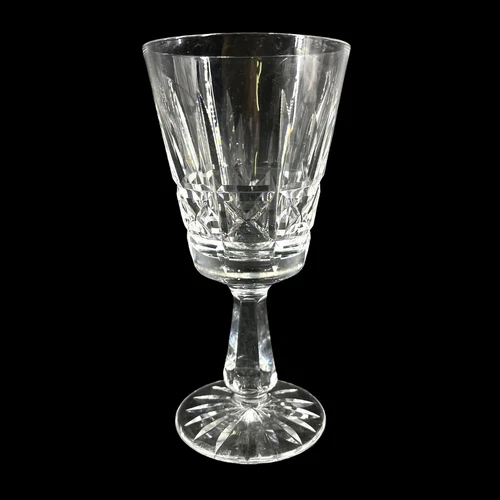 Vintage Signed WATERFORD Crystal ROSSLARE 6" Claret Wine Goblet Stem Glass