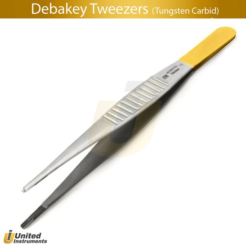 Premium Debakey Tweezers Titanium Coated Surgical Atraumatic Forceps Dual Tip - Picture 2 of 3