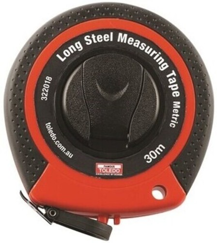 FAMOUS TOLEDO 322018 30m LONG STEEL METRIC MEASURING TAPE - Bild 2 von 7