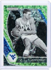 2021-22 Panini Prizm Draft H2 JERRY WEST Flashback Neon Green Circles RC 2/5