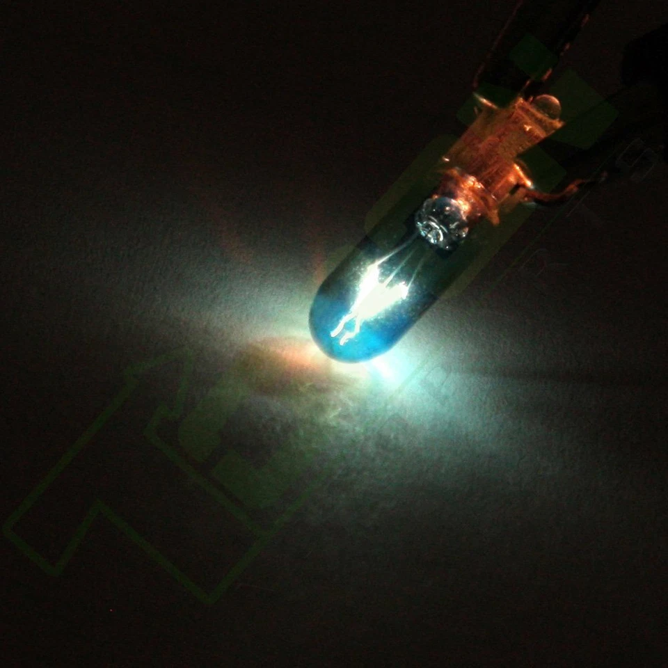 10 peças lâmpadas de halogênio azul + soquetes para painel de instrumentos cluster luz T5 73 74 - Imagem 3 de 4