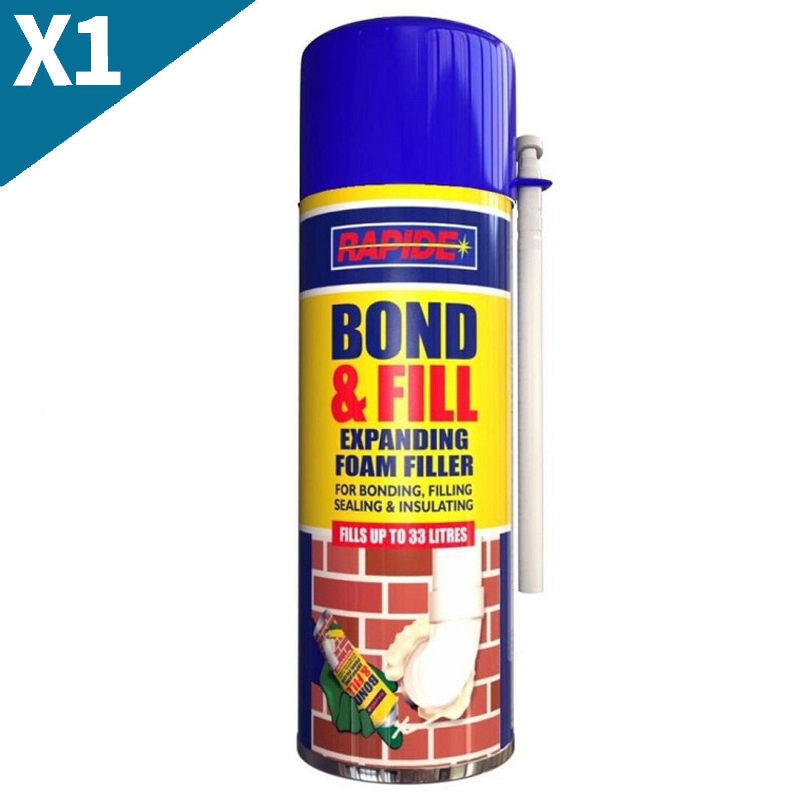 BOND & FILL EXPANDING FOAM GAP AIRTIGHT CRACK SEALS WEATHERPROOF SEALANT SEALER