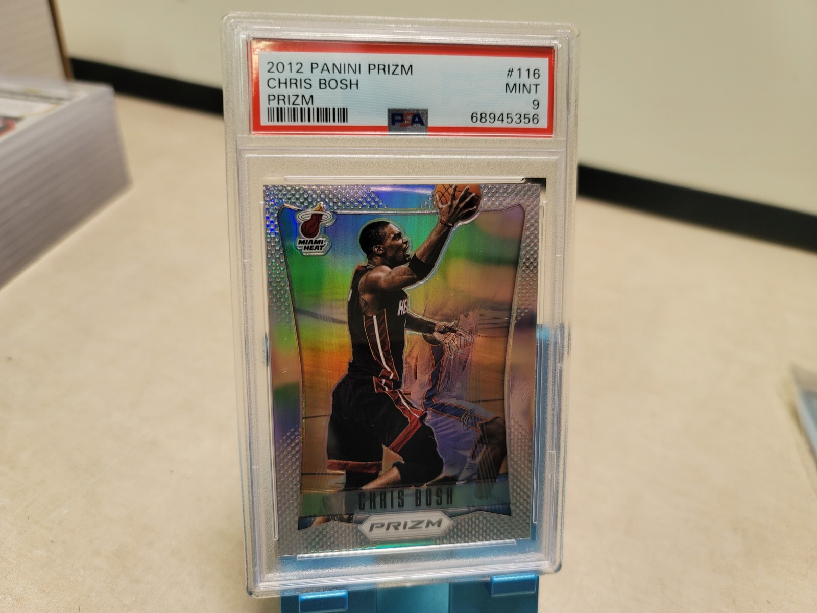 2012-13 Panini Prizm CHRIS BOSH SILVER Prizms  #116 PSA 9 T7535