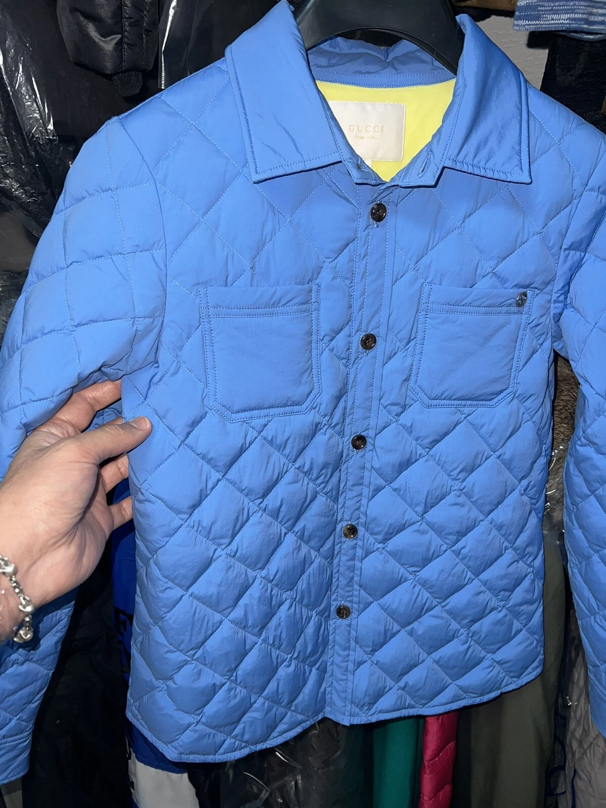 Cappotto sopracamicia giacca piumino Gucci autentico bambino ragazza taglia 10 anni