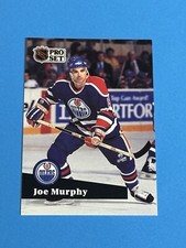 1991-92 Pro Set French Joe Murphy #68 Edmonton Oilers (Q)