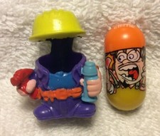 2004 Mighty Beanz Bodz S1: 252 Carpenter Bean  Builder Bod Purple 