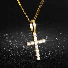 Vintage Cross Pendant Necklace for Men and Women