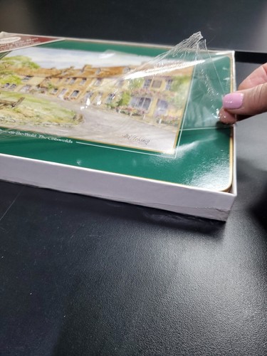 6 Vintage John Hinde Table Mats Placemats Set Cork Backs "Cotswold Villages" New - Bild 5 von 7