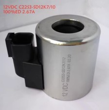 1PCS NEW FOR pump truck crane solenoid valve coil C22S3-SD12K7/10 12VDC 2.67A #